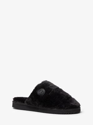 teenslipper met sleehak michael kors|Janis Faux Fur Slipper .